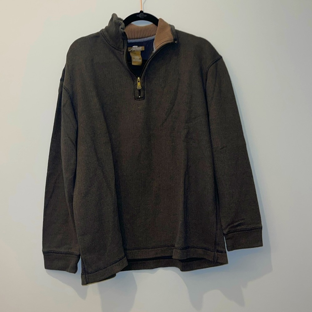 METHOD Men’s Brown Half Zip Pull Over Sweater (XL)